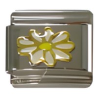 Flower White Daisy Italian Charm_1 image