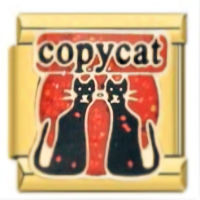 Copy Cat Gold Italian Charm