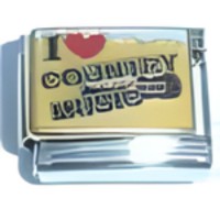 I (heart) Country Music Italian Charm image
