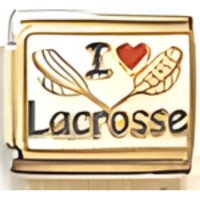 I (heart) Lacrosse Italian Charm image