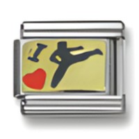 I (heart) Martial Arts Italian Charm image