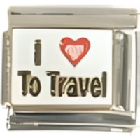 I (heart) to Travel Italian Charm image