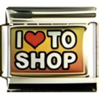 I (heart)to Shop Italian Charm image