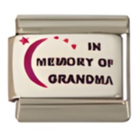 In Memory of Grandma C.A.S.T. Enamel Italian Charm-1 image