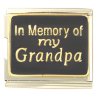 In Memory of Grandpa Megalink Italian Charm image