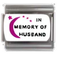 In Memory of Husband C.A.S.T. Enamel Italian Charm-1-1 image