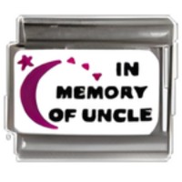 In Memory of Uncle C.A.S.T. Enamel Italian Charm-1 image