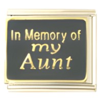 In Memory of my Aunt Megalink Italian Charm-1 image