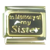 In Memory of my Sister Italian Charm image