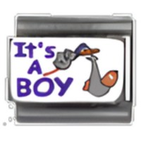 It’s a Boy C.A.S.T. Enamel Italian Charm image