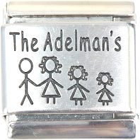 Custom Family Laser Italian Charm