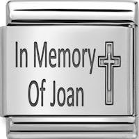 Custom In Memory of Laser Italian Charm