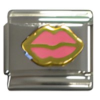 Lips Pink Italian Charm image