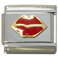 Lips Red Italian Charm image
