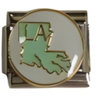 Louisiana State Map Italian Charm image