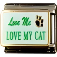 Love me Love my Cat Italian Charm image