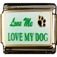 Love me Love my Dog Italian Charm image