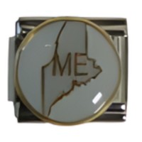 Maine State Map Italian Charm image