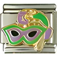 Mardi Gras Mask Italian Charm image
