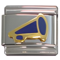 Megaphone Blue Italian Charm image