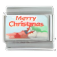 Merry Christmas 1 C.A.S.T. Enamel Italian Charm image