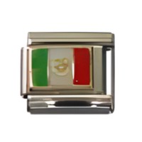 Mexico Flag Italian Charm_2 image