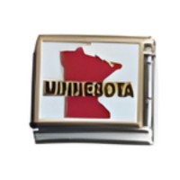 Minnesota State Italian Charm image