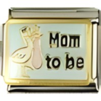 Mom to Be Italian Charm image