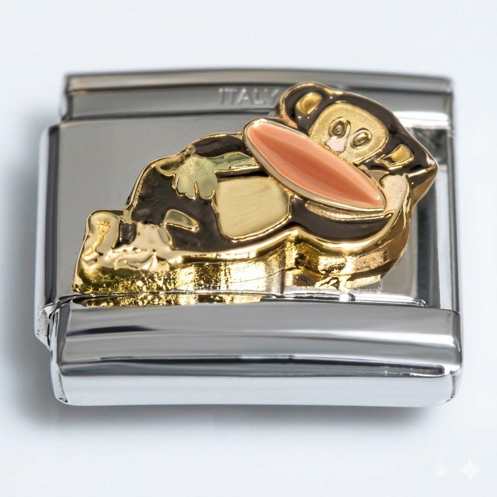 Monkey Lounging Italian Charm