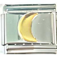 Moon Gold Italian Charm image