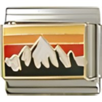 Mountain Scene Italian Charm image