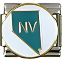 Nevada State Map Italian Charm image