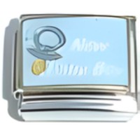 New Baby Boy Italian Charm image