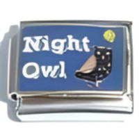 Night Owl Italian Charm image