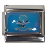 North Dakota Flag Italian Charm image