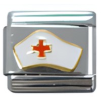 Nurse Hat White Italian Charm image