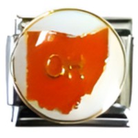 Ohio State Map Italian Charm image