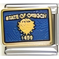 Oregon State Flag Italian Charm image