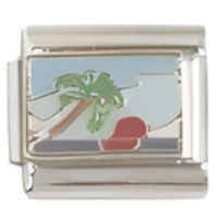 Palm Tree Scene Italian Charm image (1)