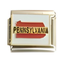 Pennsylvania State Italian Charm image