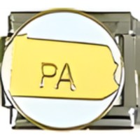 Pennsylvania State Map Italian Charm image