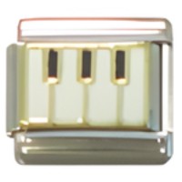 Piano Keys Italian Charm image