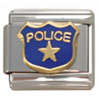 Police Badge Italian Charm image