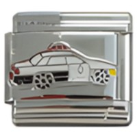 Police Car Italian Charm image