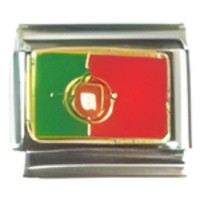 Portugal Flag Italian Charm image