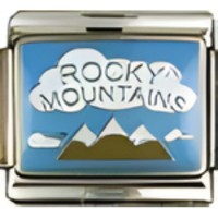 Rocky Mountains Italian Charm image
