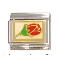 Rosebud Red Italian Charm image