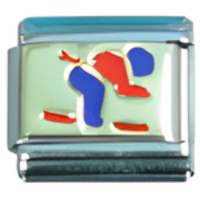 Skier Italian Charm image