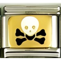 Skull & Bones Italian Charm image