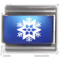 Snowflake C.A.S.T. Enamel Italian Charm-1 image